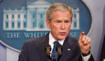 George W. Bush- Tv was ON