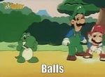 Yoshi says balls