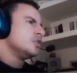 Xandão tela branca gritando