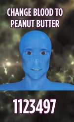 change your blood to peanot butter