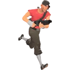 Scout "Yeah, come get some, ya frickin' wuss!"