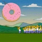 homer drops his donut