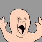 bebe gritando explosión