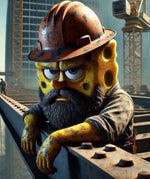 Blue Collar SpongeBob