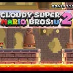 cloudy super mario bros U castle