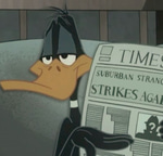 Daffy Duck happy
