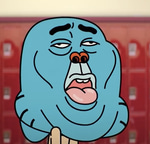 Muscle man screaming