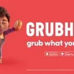 Grubhub Ad, but its from 8 bit game