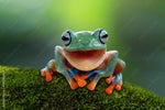 frog laughing meme
