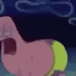 Spongebob blowning