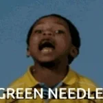 green needle