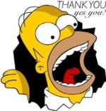 Homer Simpson : The Simpsons Thank you