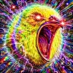 Pigeon ai scream meme but worse