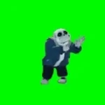 Sans fortnite default dance green screen version 2 (copy)