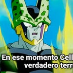 en ese momento cell sintió el verdadero terror