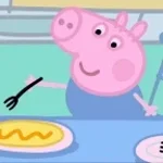 peppa pig daddy pig says tomato and spagetis and spagetus