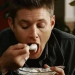 Supernatural - Dean and PUDDING_