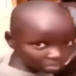 Kid gets flicked on the back of his head (bell noise)