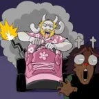 Asgore drives in his sick truck!