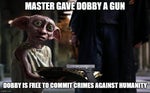 Dobby doesnt want to fight