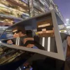 Driving in my car Minecraft Villager