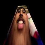 Man screaming over a leg cramp