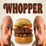 Whopper Whopper Ad, but every word is a Vine boom