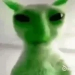 green alein talking