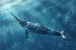 Narwhals Narwhals Swimming in the Ocean