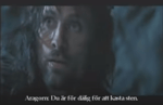 Du är för dålig för att kasta sten