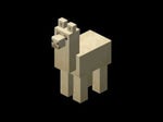 la llama del minecraft escupiendo alto pollo