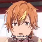 no es lo mismo decir en el anime