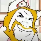 Asgore runs over dess (WARNING SUPER LOUD)