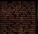Am speech  i have no mouth and i must scream i hate