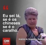 Eu sei lá sê os chineses ó o crl!