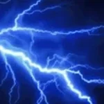 Positive lightning strike thunder