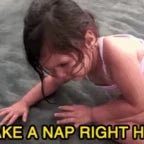 She wants to take a nap!