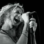 Layne Stanley rides a roller coaster