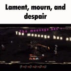 Lament Mourn and Despair