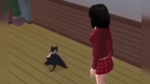 Sims cat break dancing
