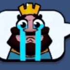 Clash royal king cry low quality