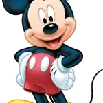 mickey mouse and goofy butbut mickey has a deep voce :)