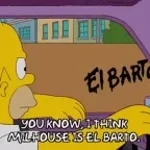 sabes, sospecho que milhouse es el barto