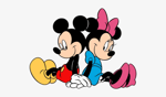Mickey Mouse and Minnie Mouse (´・ω・`)