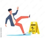 Cartoon Slip fall down