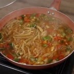 Es wird suppe gegessen