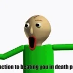 Baldi beating his meat