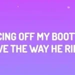 he's bouncing off my cheeks