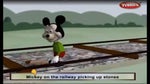 mickey on the railway
