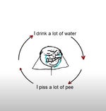 I drink a lot of water